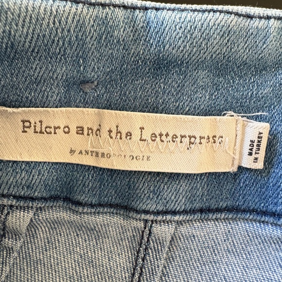 Anthropology Pilcro and the Letterpress Light Blue Relaxed Jeans - Picture 3 of 4